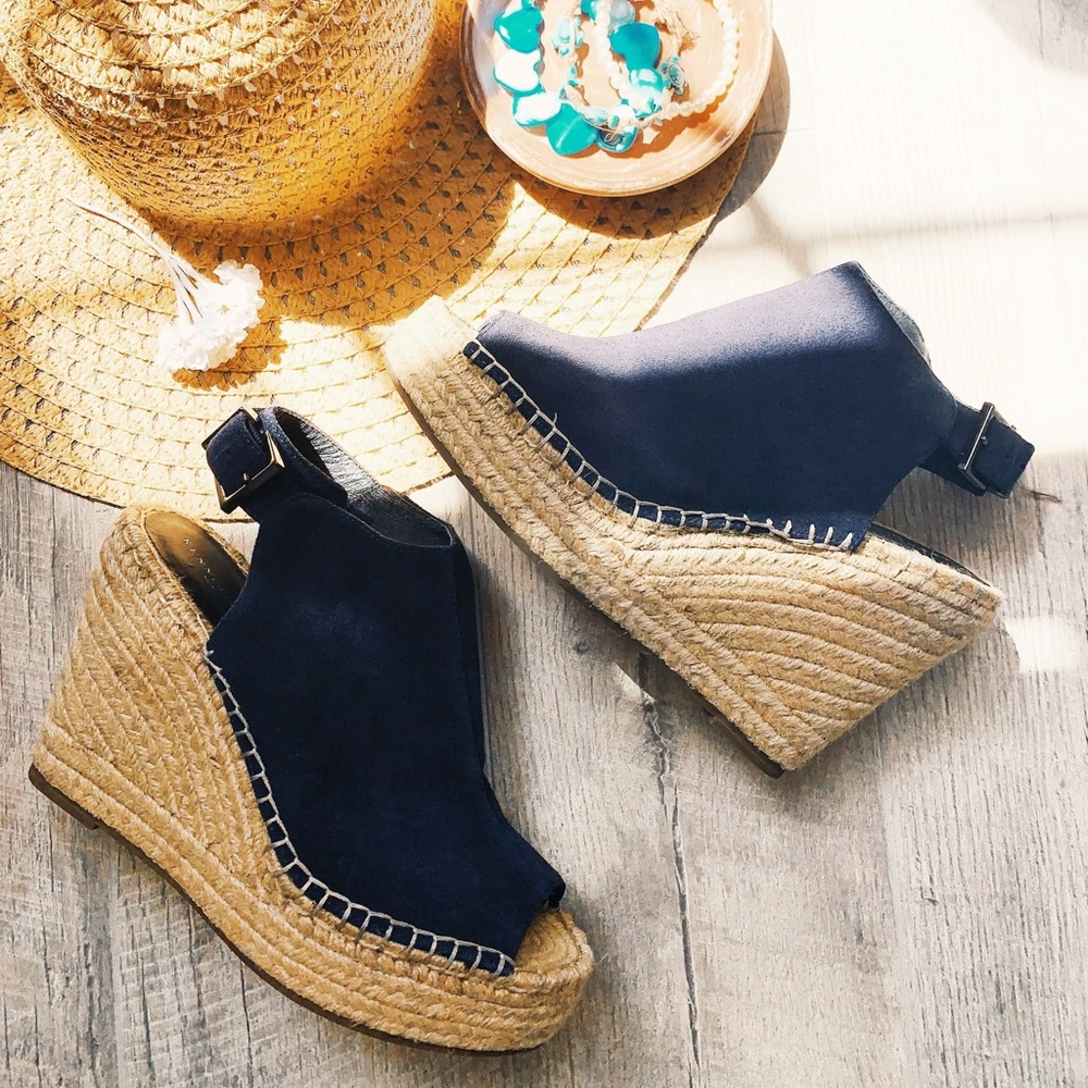 Kenneth Cole espadrille Olivia wedge leather sandals